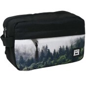 Wholesale - *OUTSIDE OF CA* AVALANCHE MEN BLACK PRINTED TOILETRY BAG C/P 30, UPC: 4890808265765